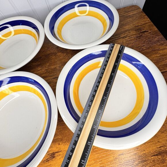 4 MAX4 by MAXAM Italy Coupe Soup Cereal Pasta Salad 8” Bowls Yellow La PRIMULA - Picture 8 of 11